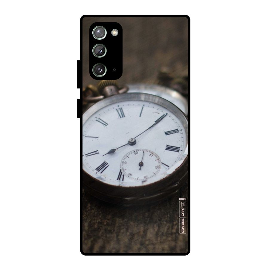 Vintage Clock Metal Back Case for Galaxy Note 20