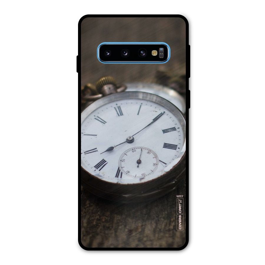 Vintage Clock Metal Back Case for Galaxy S10