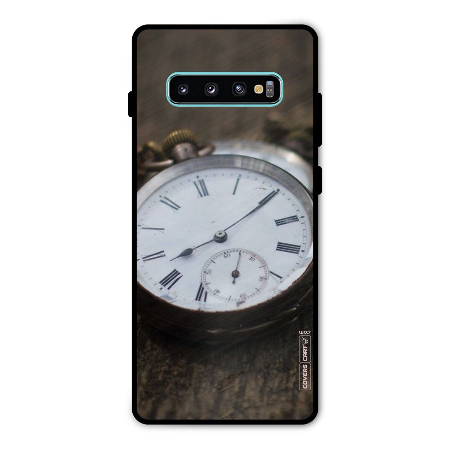 Vintage Clock Metal Back Case for Galaxy S10 Plus