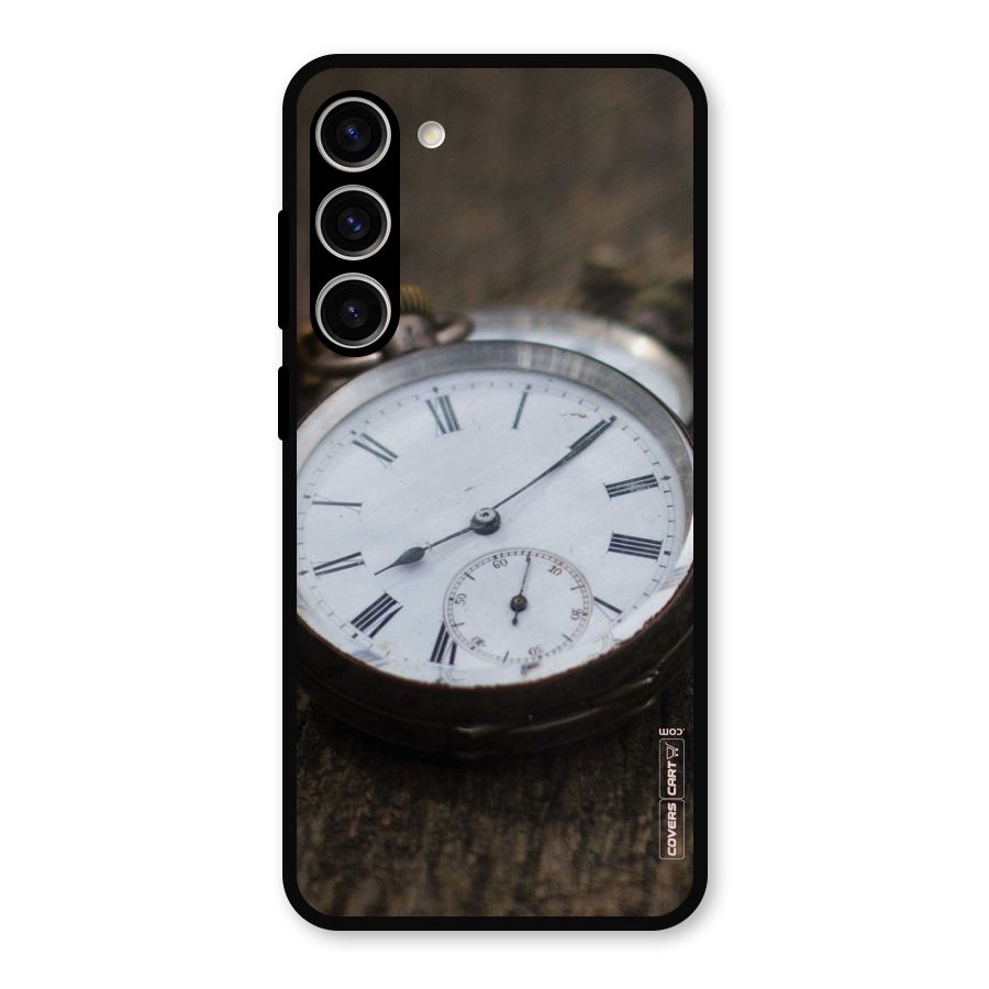 Vintage Clock Metal Back Case for Galaxy S23 Plus