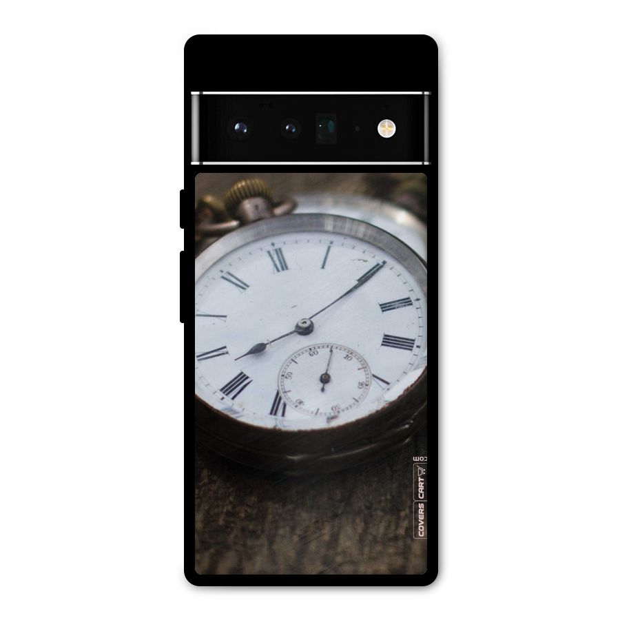 Vintage Clock Metal Back Case for Google Pixel 6 Pro