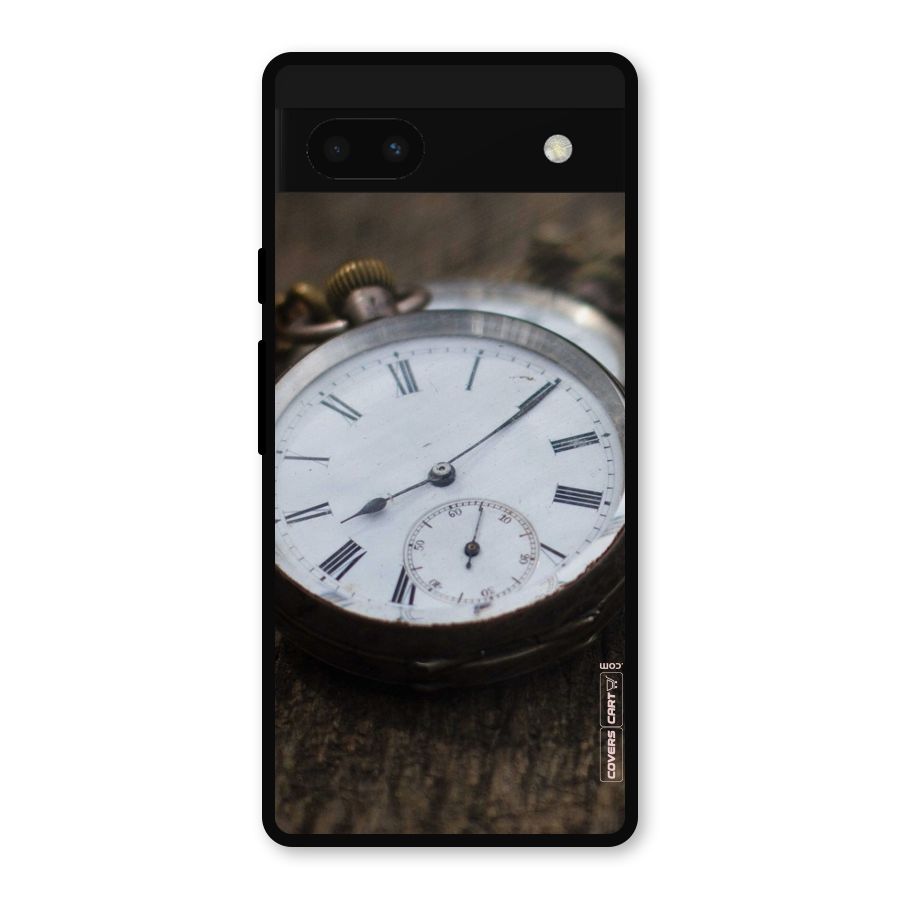 Vintage Clock Metal Back Case for Google Pixel 6a