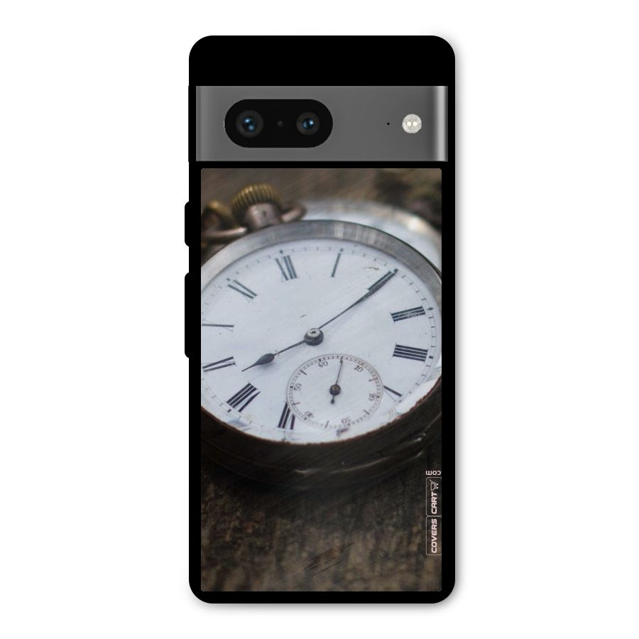Vintage Clock Metal Back Case for Google Pixel 7