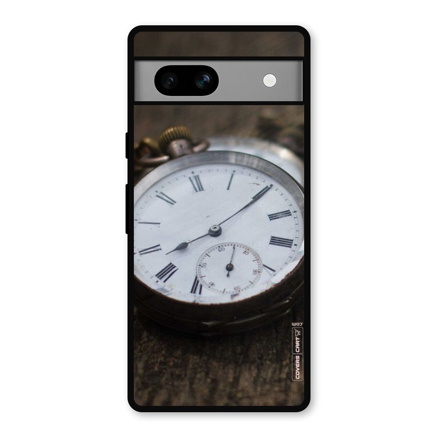 Vintage Clock Metal Back Case for Google Pixel 7a