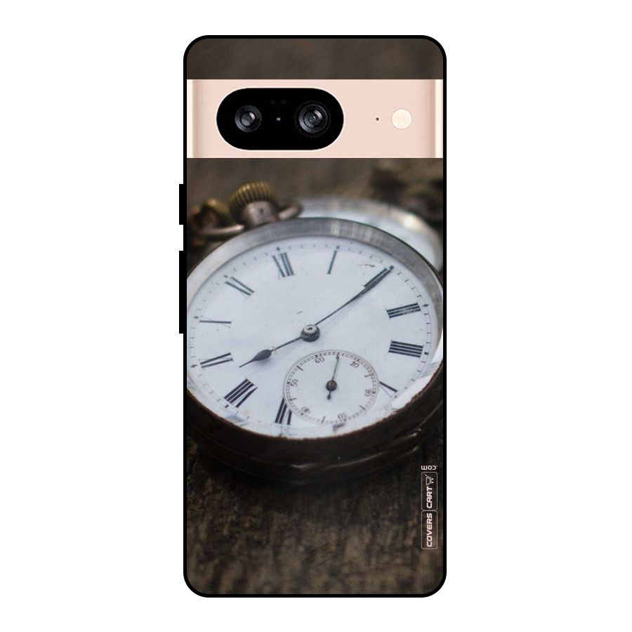 Vintage Clock Metal Back Case for Google Pixel 8