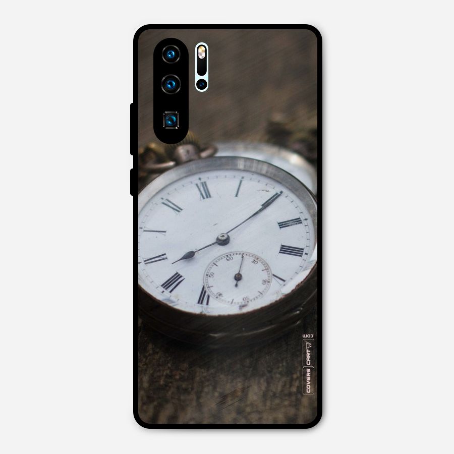 Vintage Clock Metal Back Case for Huawei P30 Pro