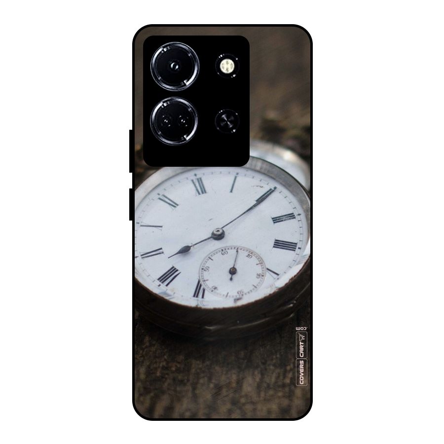 Vintage Clock Metal Back Case for Infinix Note 30 5G
