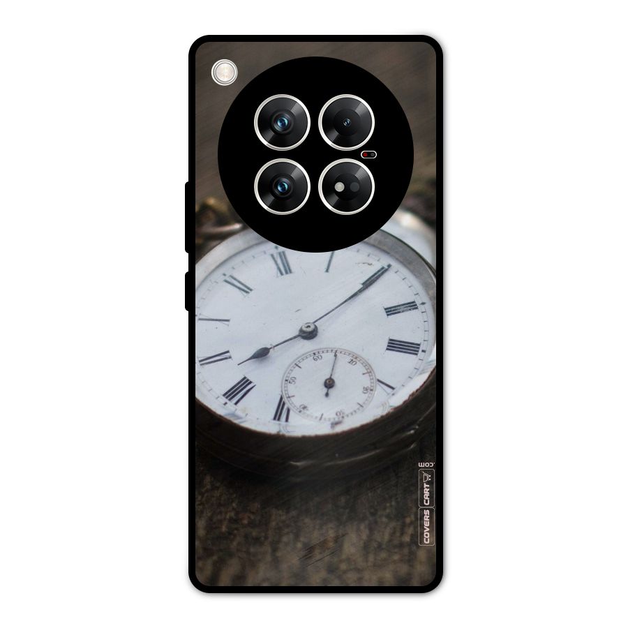Vintage Clock Metal Back Case for Infinix Zero 40 5G