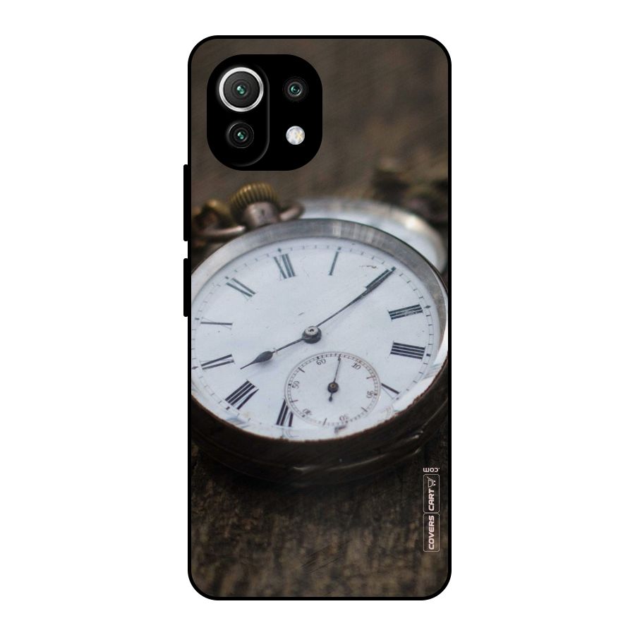 Vintage Clock Metal Back Case for Mi 11 Lite NE 5G