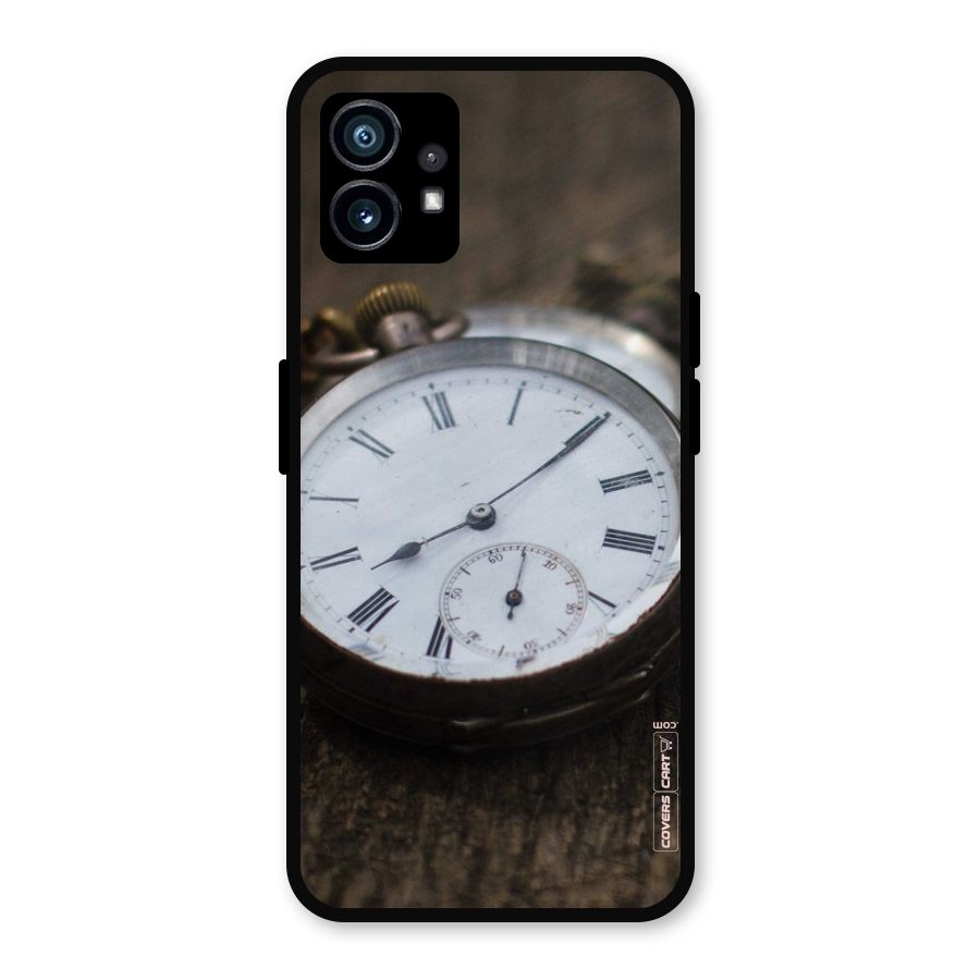Vintage Clock Metal Back Case for Nothing Phone 1