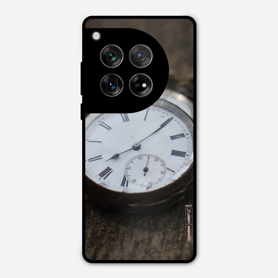 Vintage Clock Metal Back Case for OnePlus 12