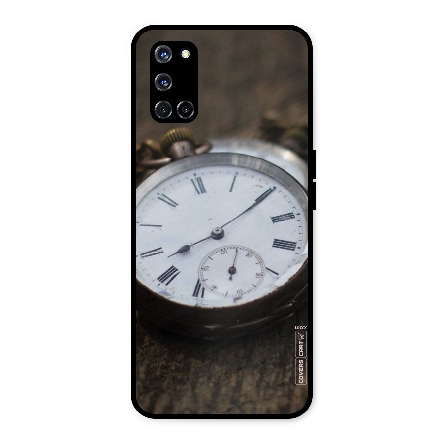 Vintage Clock Metal Back Case for Oppo A52