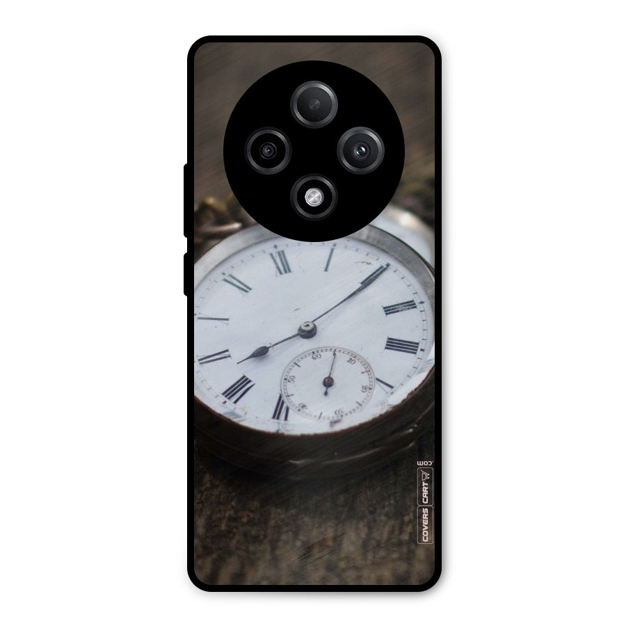 Vintage Clock Metal Back Case for Oppo F27 Pro Plus