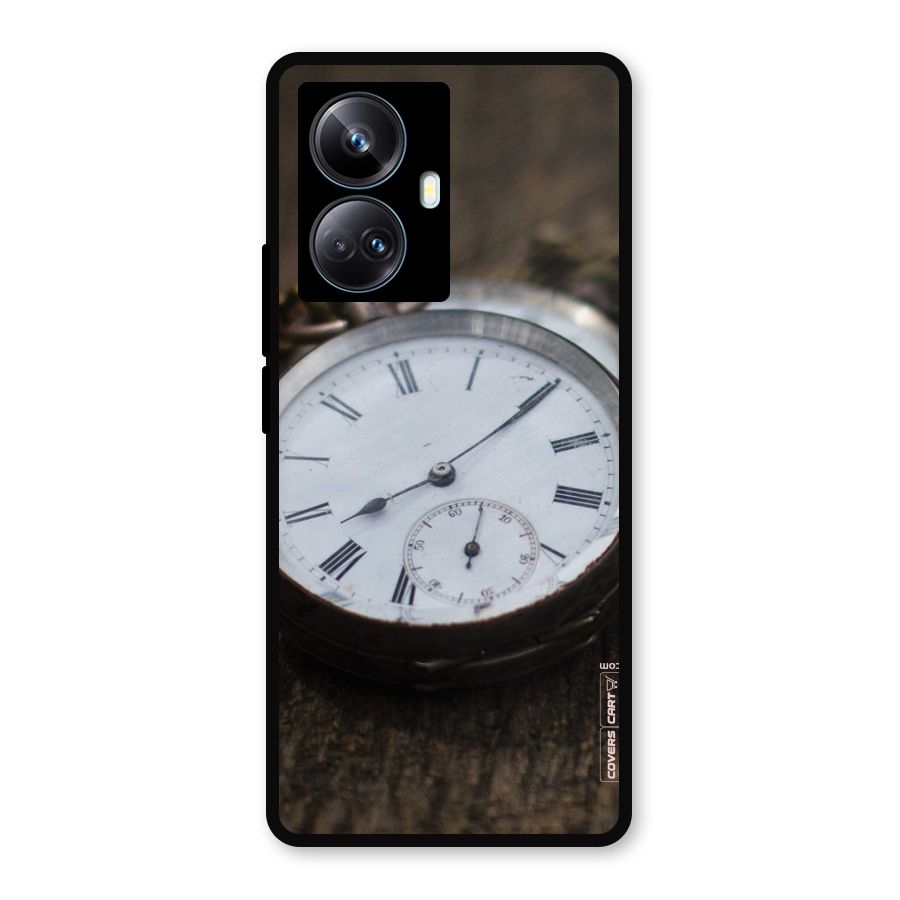 Vintage Clock Metal Back Case for Realme 10 Pro Plus