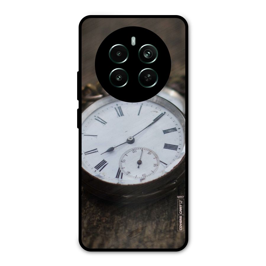 Vintage Clock Metal Back Case for Realme 12 Pro Plus