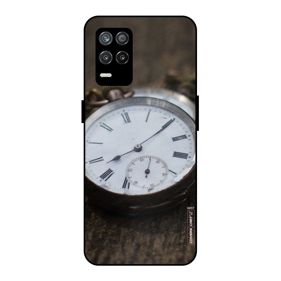 Vintage Clock Metal Back Case for Realme 8s 5G