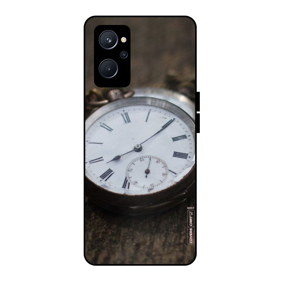 Vintage Clock Metal Back Case for Realme 9i 5G