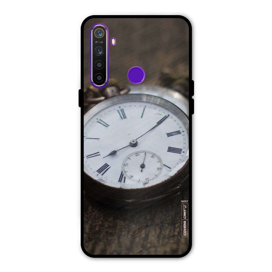 Vintage Clock Metal Back Case for Realme Narzo 10