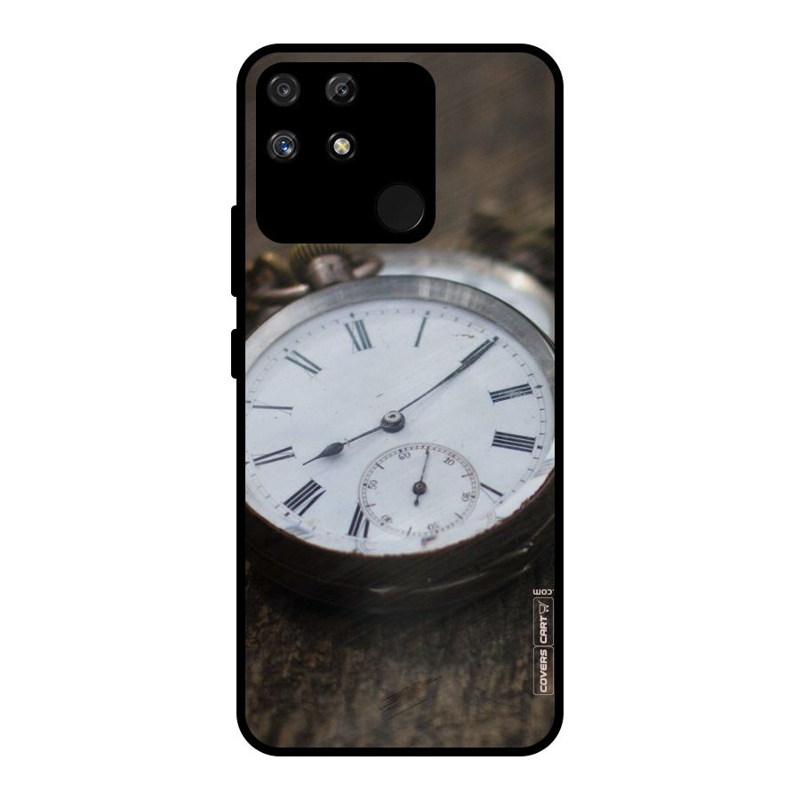 Vintage Clock Metal Back Case for Realme Narzo 50A