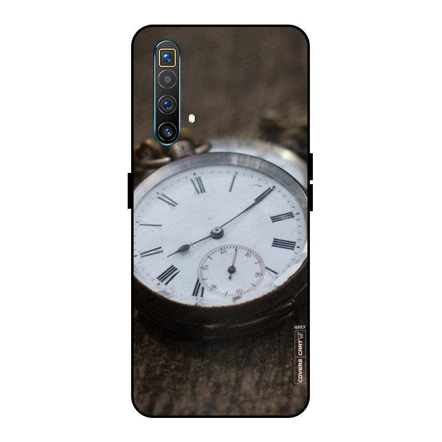 Vintage Clock Metal Back Case for Realme X3