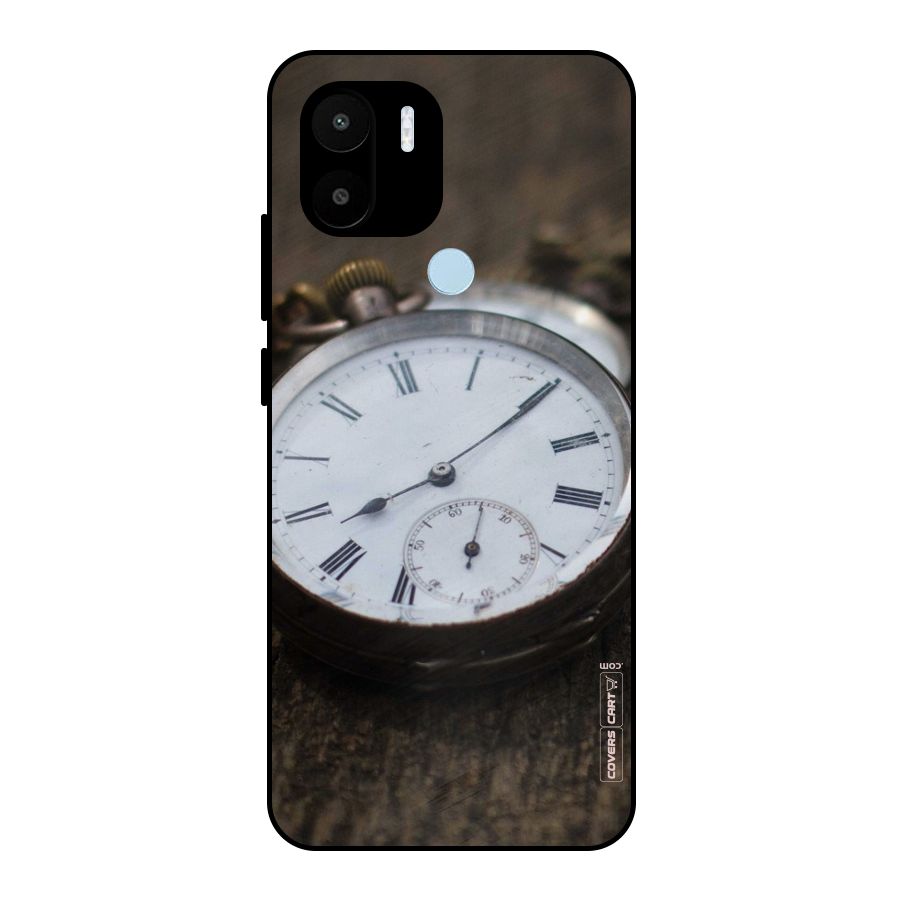 Vintage Clock Metal Back Case for Redmi A1+