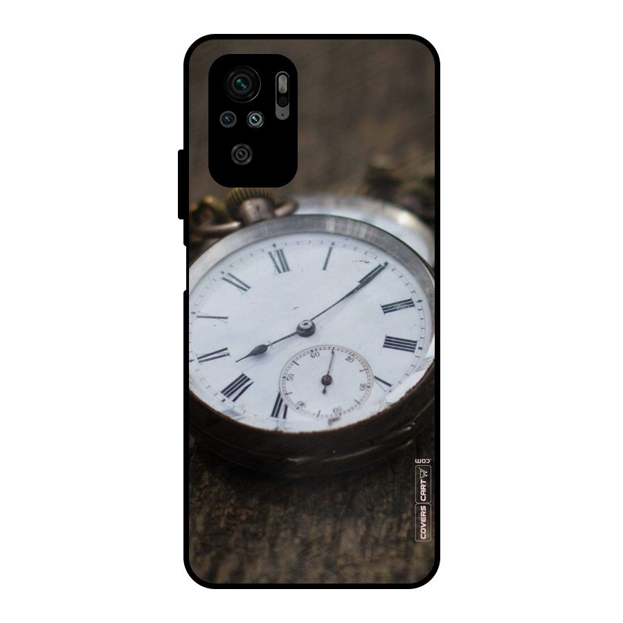 Vintage Clock Metal Back Case for Redmi Note 10S