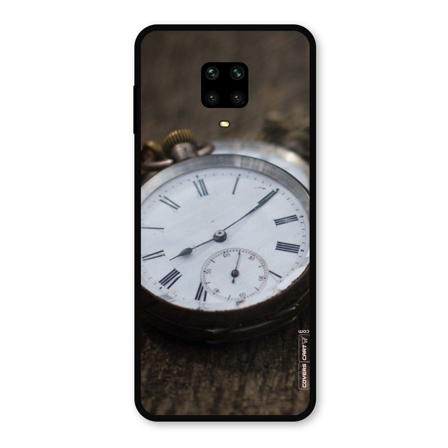 Vintage Clock Metal Back Case for Redmi Note 10 Lite