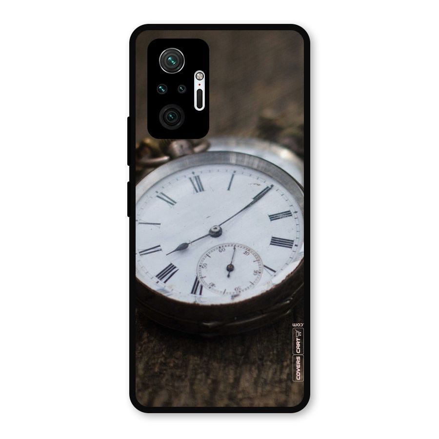 Vintage Clock Metal Back Case for Redmi Note 10 Pro Max
