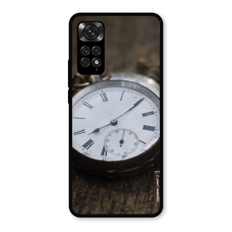 Vintage Clock Metal Back Case for Redmi Note 11