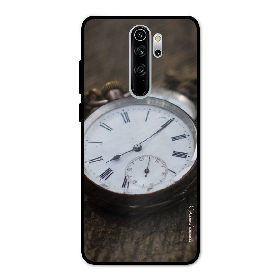 Vintage Clock Metal Back Case for Redmi Note 8 Pro