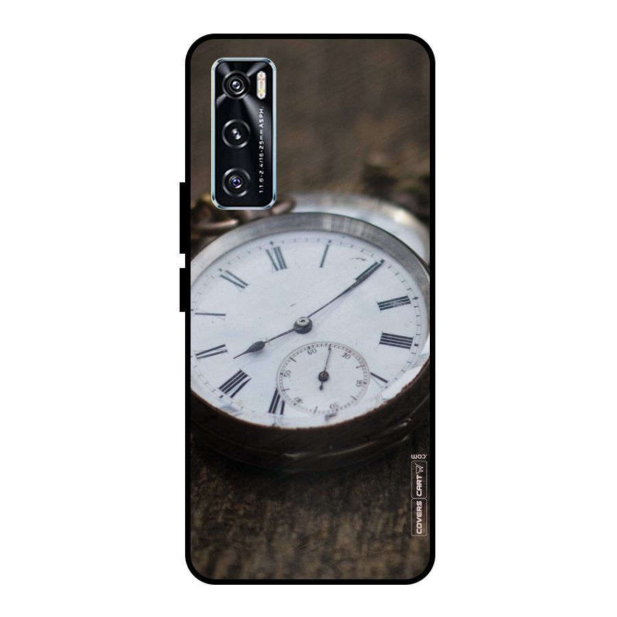 Vintage Clock Metal Back Case for Vivo V20 SE