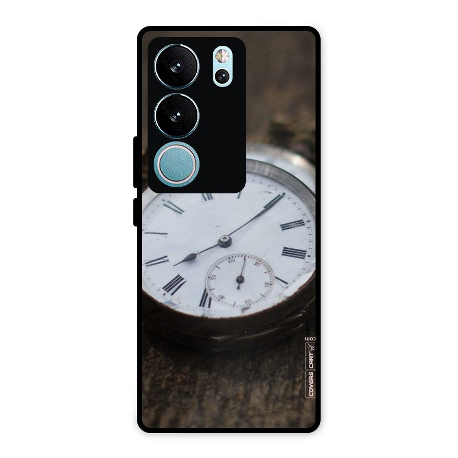 Vintage Clock Metal Back Case for Vivo V29