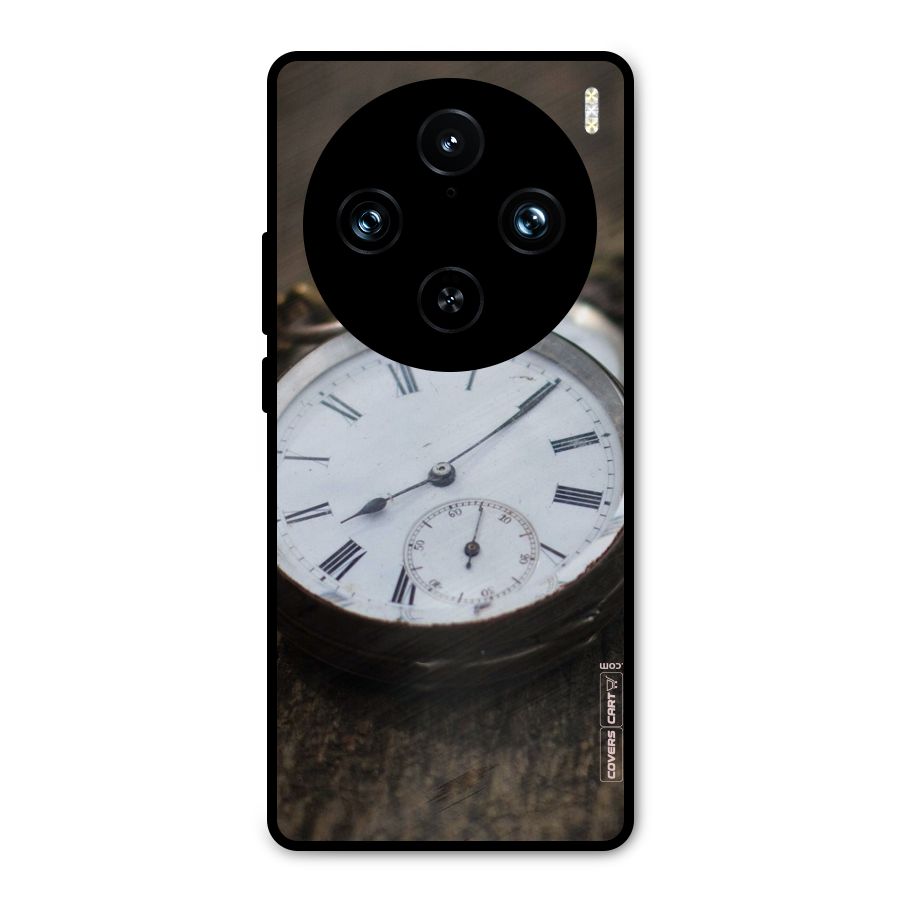 Vintage Clock Metal Back Case for Vivo X100 Pro