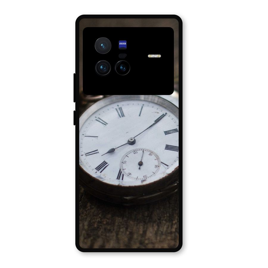Vintage Clock Metal Back Case for Vivo X80