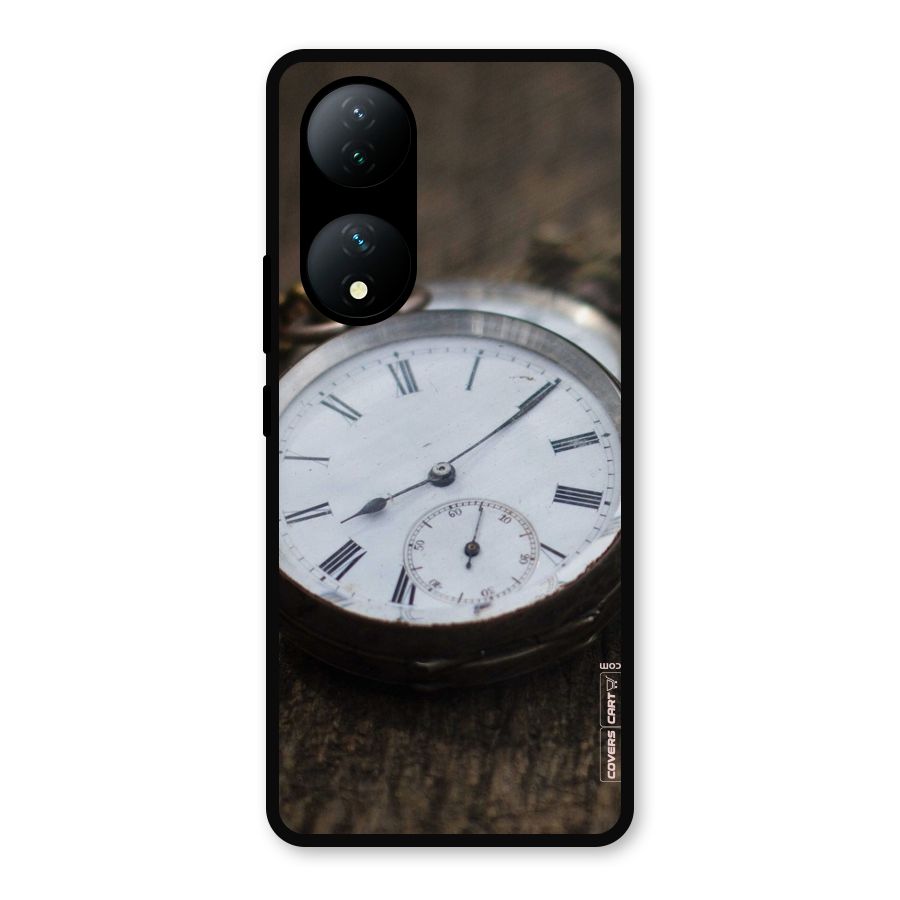 Vintage Clock Metal Back Case for Vivo Y100a