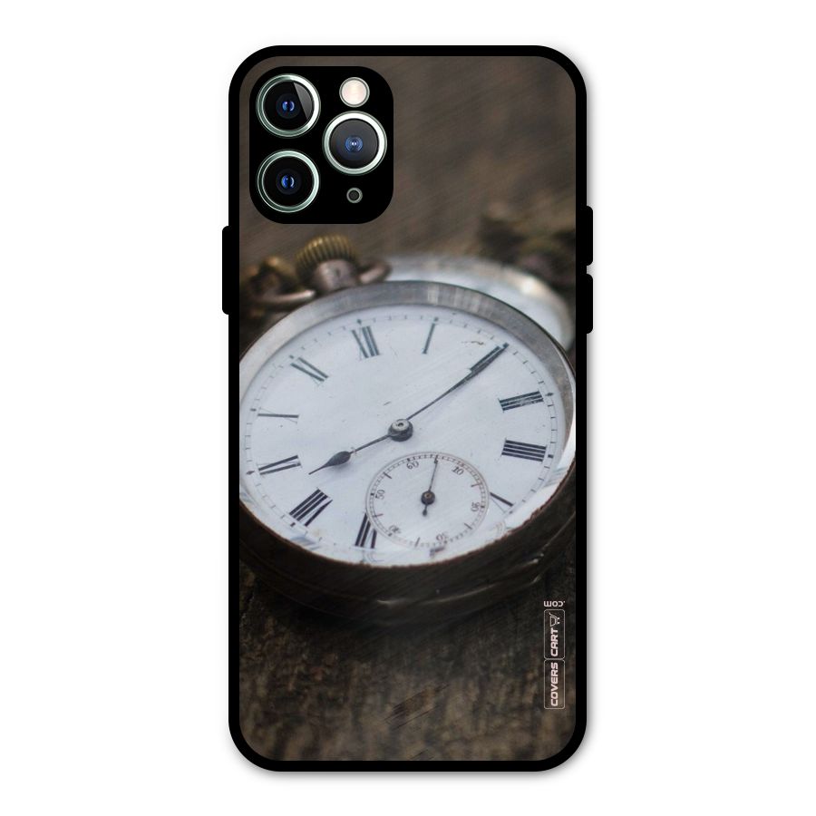 Vintage Clock Metal Back Case for iPhone 11 Pro Max