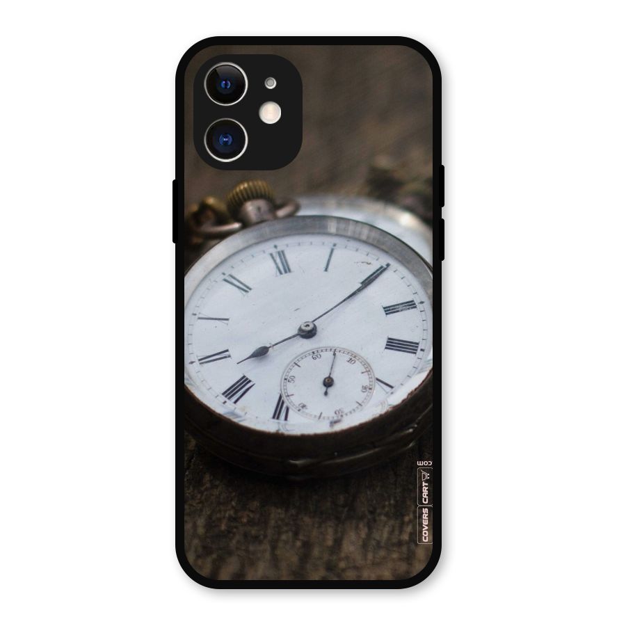 Vintage Clock Metal Back Case for iPhone 12