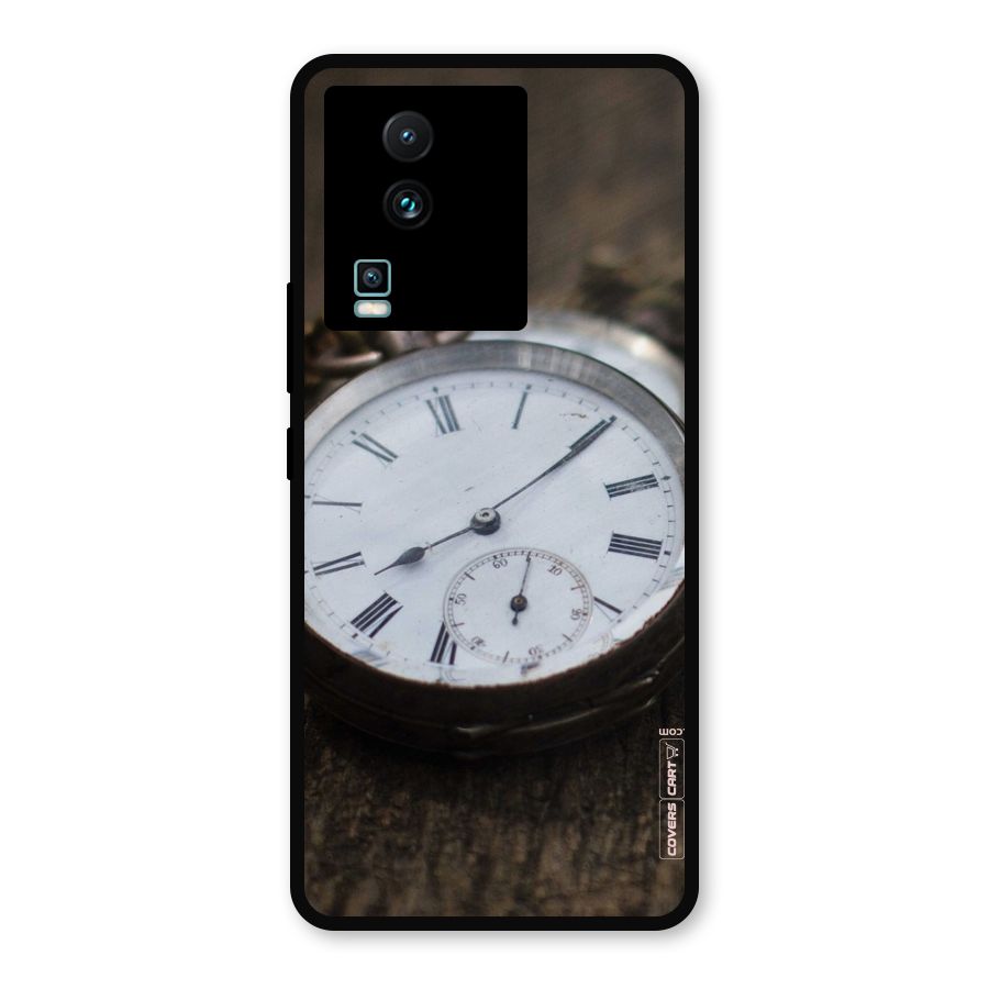 Vintage Clock Metal Back Case for iQOO Neo 7