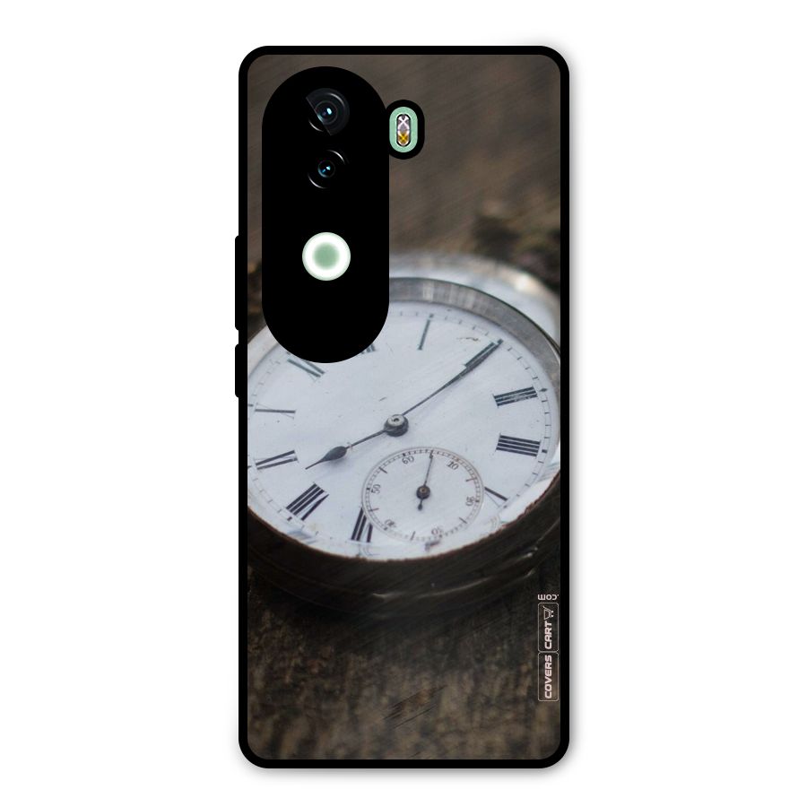 Vintage Clock Metal Back Case for iQOO Z9s