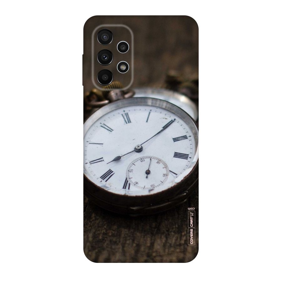 Vintage Clock Original Polycarbonate Back Case for Galaxy A23