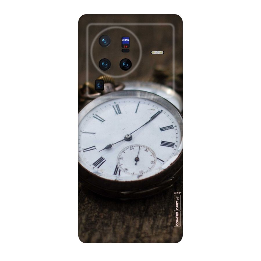 Vintage Clock Original Polycarbonate Back Case for Vivo X80