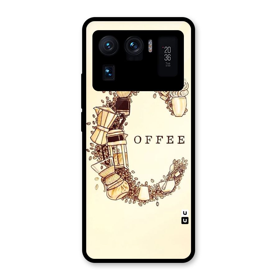 Vintage Coffee Glass Back Case for Mi 11 Ultra