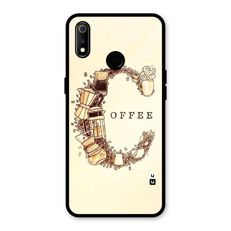 Vintage Coffee Glass Back Case for Realme 3i