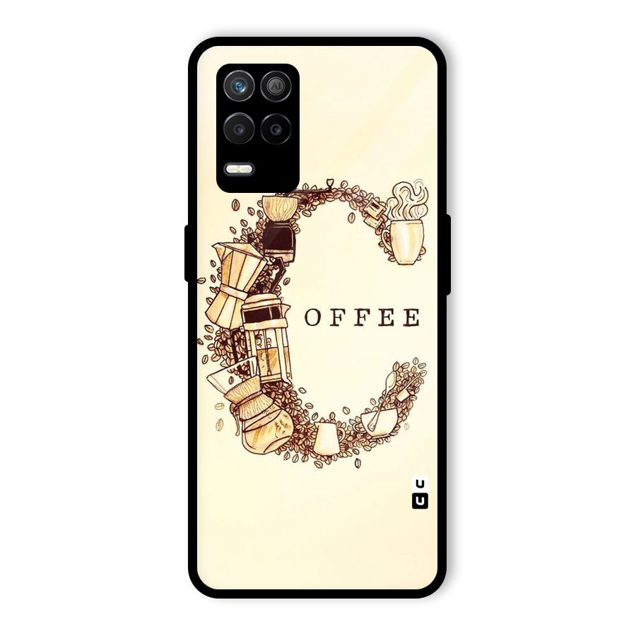 Vintage Coffee Glass Back Case for Realme 8s 5G