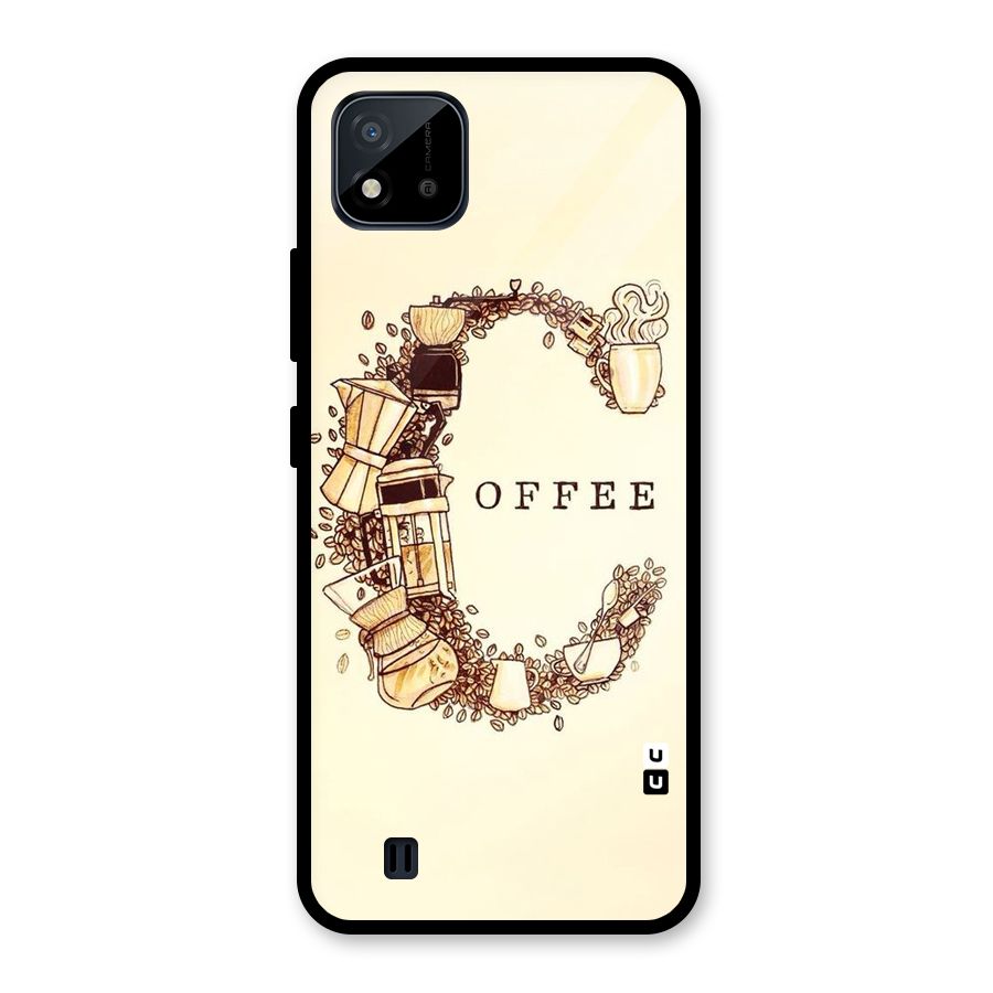 Vintage Coffee Glass Back Case for Realme C11 2021