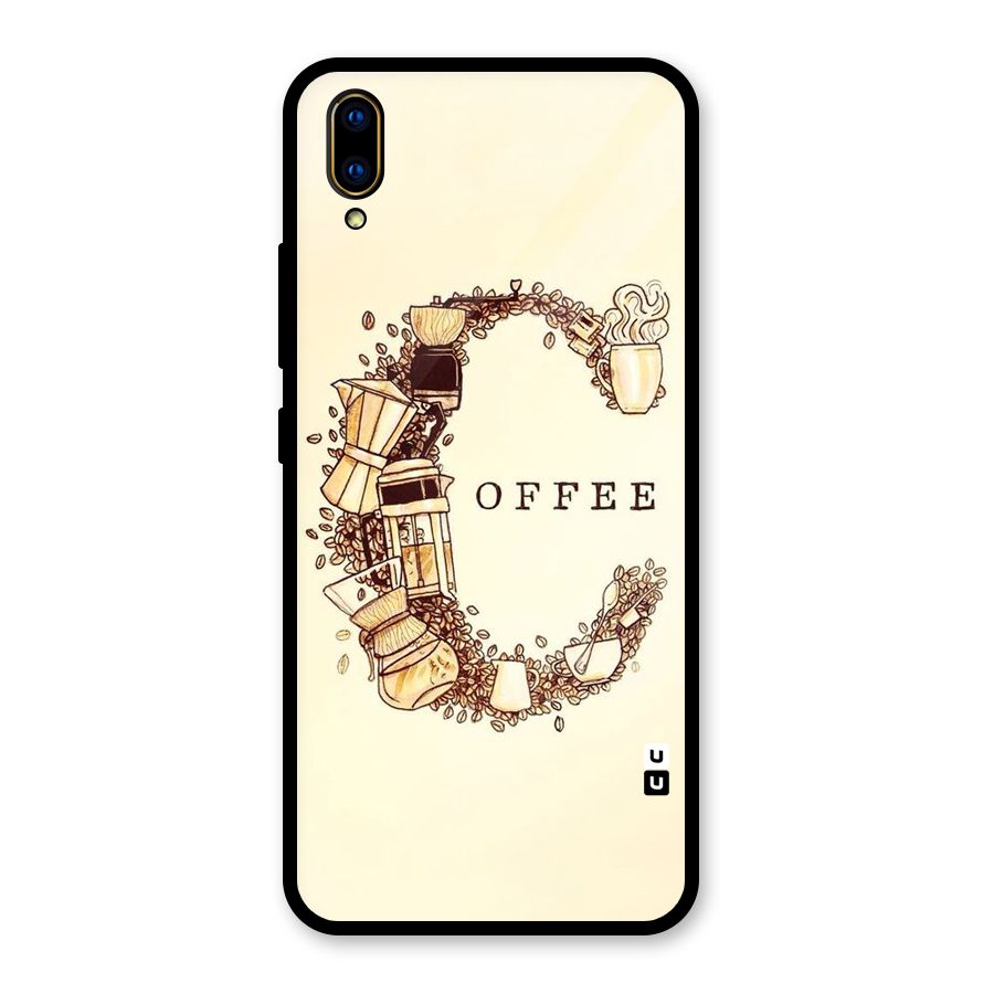 Vintage Coffee Glass Back Case for Vivo V11 Pro
