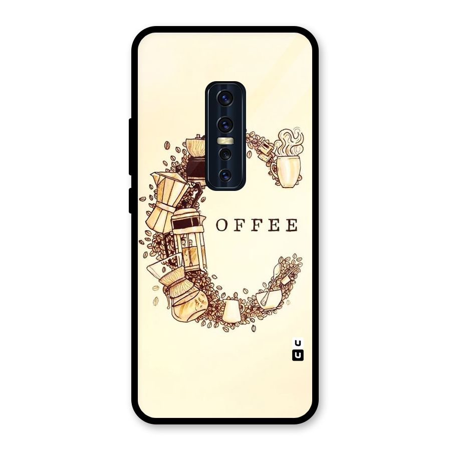 Vintage Coffee Glass Back Case for Vivo V17 Pro