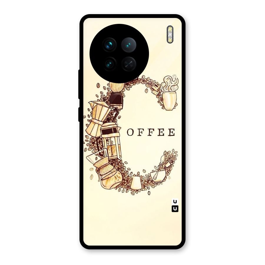 Vintage Coffee Glass Back Case for Vivo X90