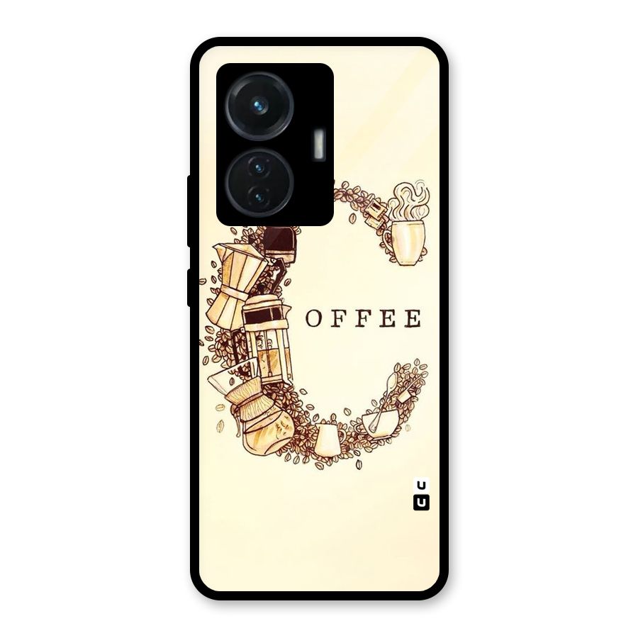 Vintage Coffee Glass Back Case for iQOO Z6 44W