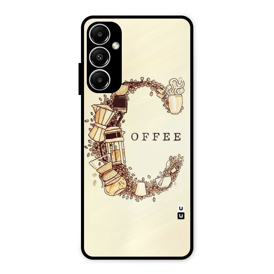 Vintage Coffee Metal Back Case for Galaxy A05s